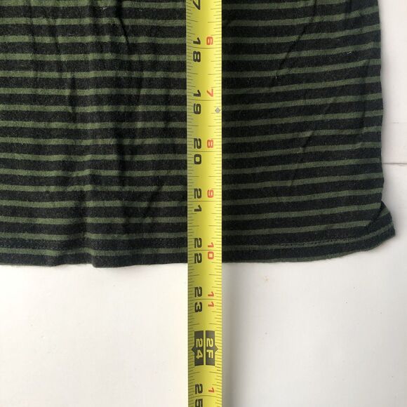 Gap Womens Green Navy Striped 3/4 Sleeve T-Shirt Stretch Size Medium - Picture 7 of 11